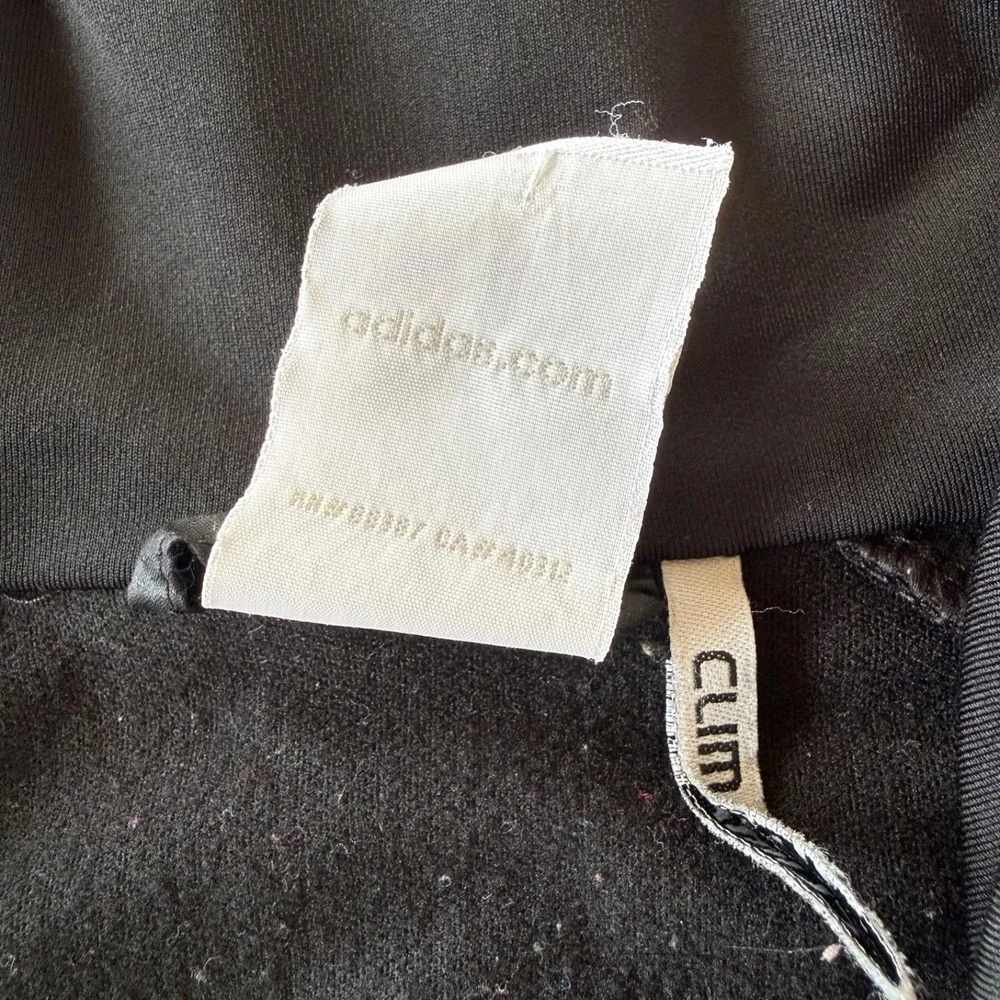 Adidas Climalite‎ Track Jacket Womens Size XS Black Full Zip Athletic Activewear